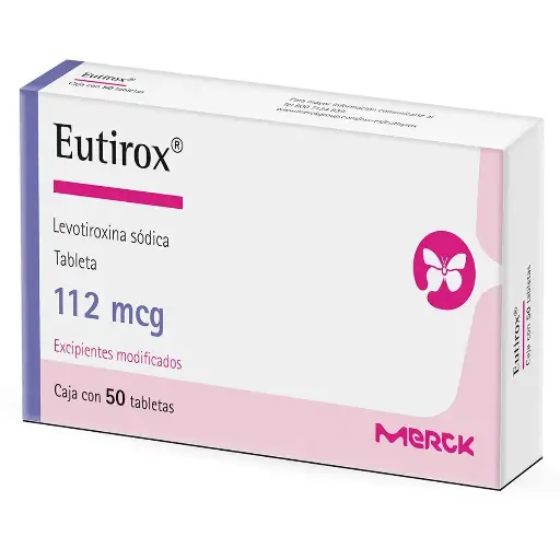 [LEVOTIROXINA SODICA] EUTIROX 112MCG TABLETAS CON 50