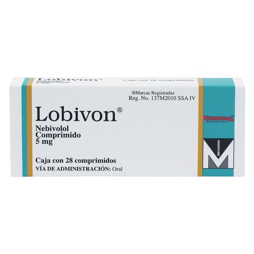 [NEBIVOLOL] LOBIVON 5MG COMPRIMIDOS CON 28