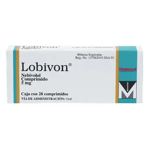 [NEBIVOLOL] LOBIVON 5MG COMPRIMIDOS CON 28