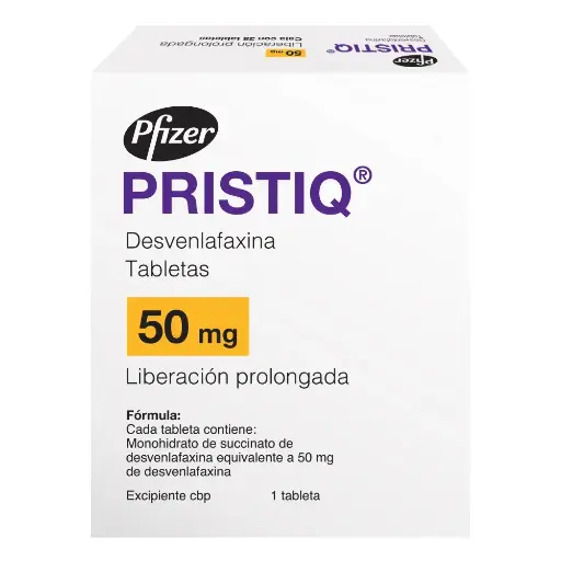 [DESVENLAFAXINA] PRISTIQ 50MG TABLETAS CON 28