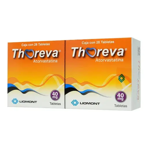 [ATORVASTATINA] THOREVA 40MG TABLETAS CON 28 DUAL