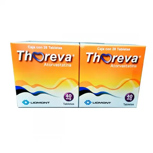 [ATORVASTATINA] THOREVA 40MG TABLETAS CON 28 DUAL
