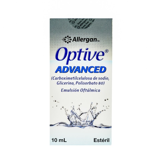 [CARBOXIMETILCELULOSA,GLICERINA,POLISORBATO 80] OPTIVE ADVANCED GOTAS OFTALMICAS 10ML
