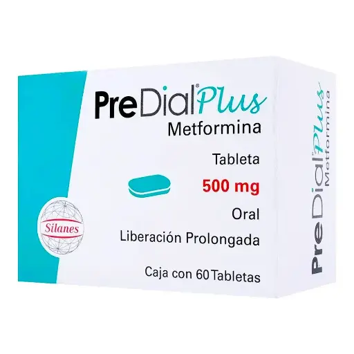 [METFORMINA] PREDIAL PLUS 500MG TABLETAS CON 60