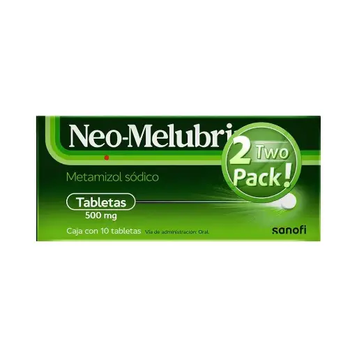 [METAMIZOL SODICO] NEO-MELUBRINA 500MG TABLETAS CON 20 (2 PACK)
