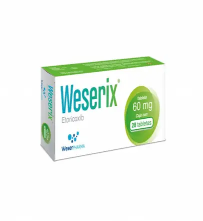 [ETORICOXIB] WESERIX 60MG TABLETAS CON 28