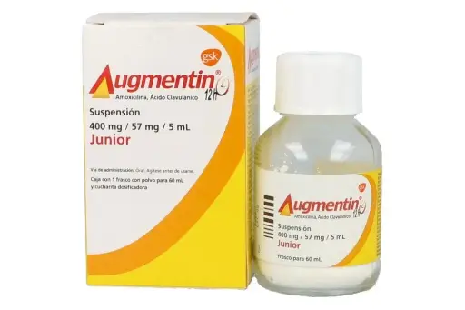 [ACIDO CLAVULANICO,AMOXICILINA] AUGMENTIN JR 12H 400MG SUSPENSION 60ML