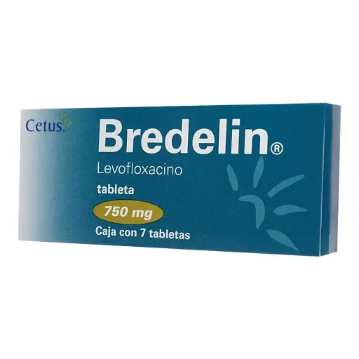 [LEVOFLOXACINO] BREDELIN 750MG TABLETAS CON 7
