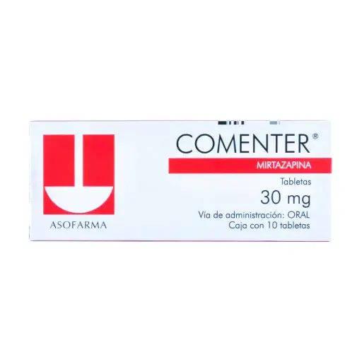 [MIRTAZAPINA] COMENTER 30MG COMPRIMIDOS CON 10