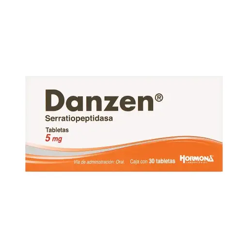 [SERRATIOPEPTIDASA] DANZEN 5MG TABLETAS CON 30