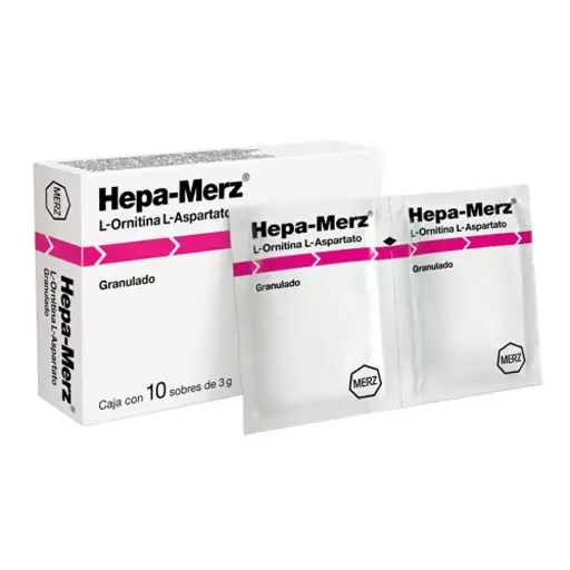 [L,ASPARTATO,ORNITINAL] HEPA MERZ GDO 3G SOBRES CON 10
