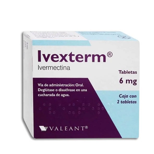 [IVERMECTINA] IVEXTERM 6MG TABLETAS C/2