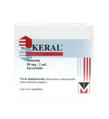 [DEXKETOPROFENO TROMETAMOL] KERAL 50MG/2ML AMPULA CON 3