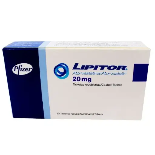 [ATORVASTATINA] LIPITOR 20MG TABLETAS CON 30.