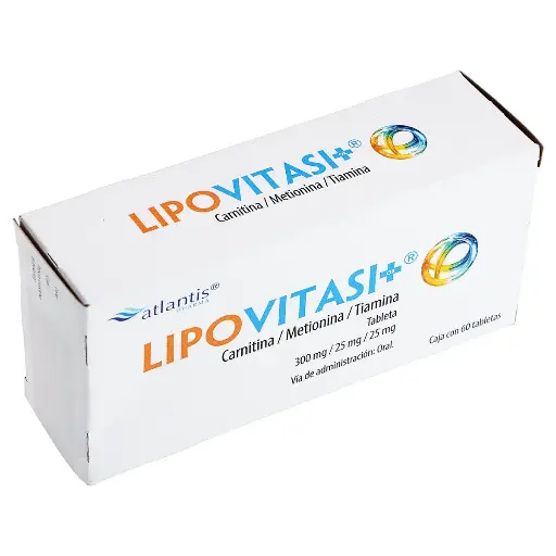 [METIONINA,CARNITINA,TIAMINA] LIPOVITASI-OR 300/25/25MG TABLETAS CON 60