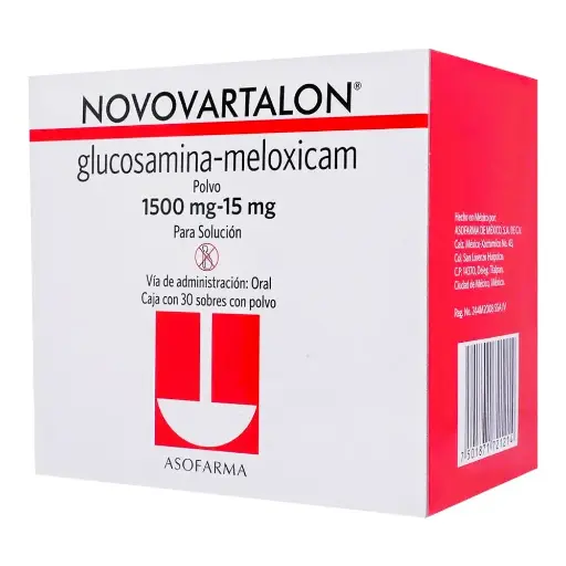 [MELOXICAM,GLUCOSAMINA] NOVOVARTALON SOBRES CON 30