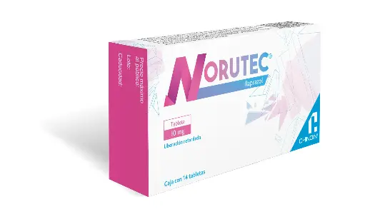 [ILAPRAZOL] NORUTEC 10MG TABLETAS CON 14