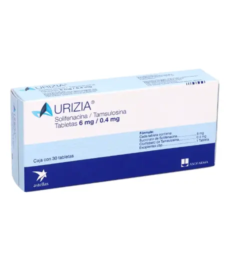 [TAMSULOSINA,SOLIFENACINA] URIZIA 6/0.4MG TABLETAS CON 30