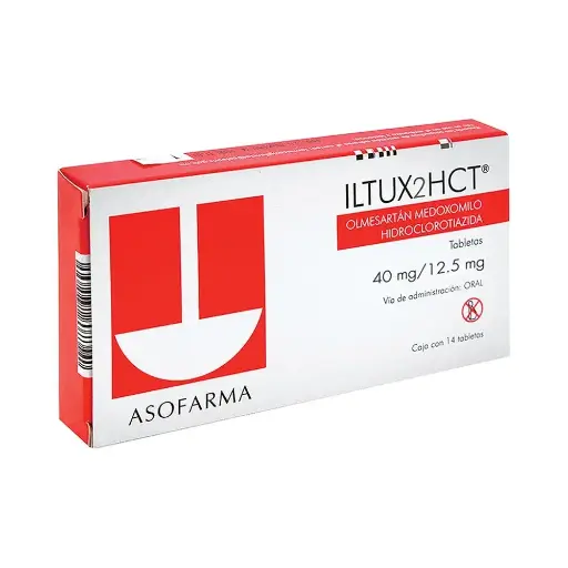 [HIDROCLOROTIAZIDA,OLMESARTAN] ILTUX2HCT 40/12.5MG TABLETAS CON 28