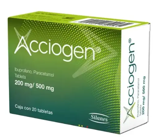 [PARACETAMOL,IBUPROFENO] ACCIOGEN 200/500MG TABLETAS C/20