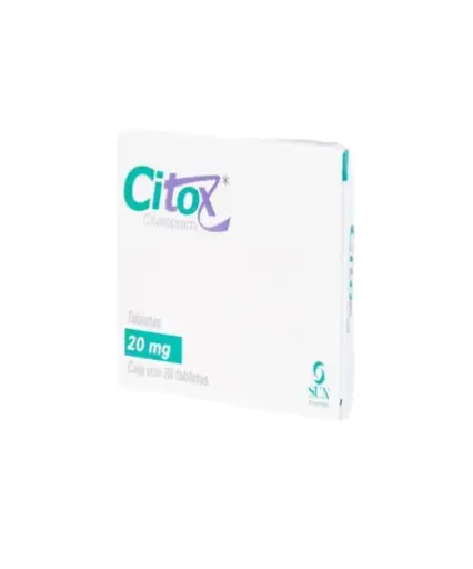 [CITALOPRAM] CITOX 20MG TABLETAS CON 28