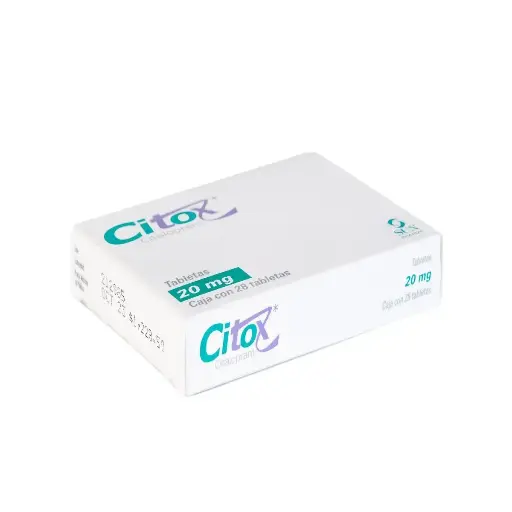 [CITALOPRAM] CITOX 20MG TABLETAS CON 28