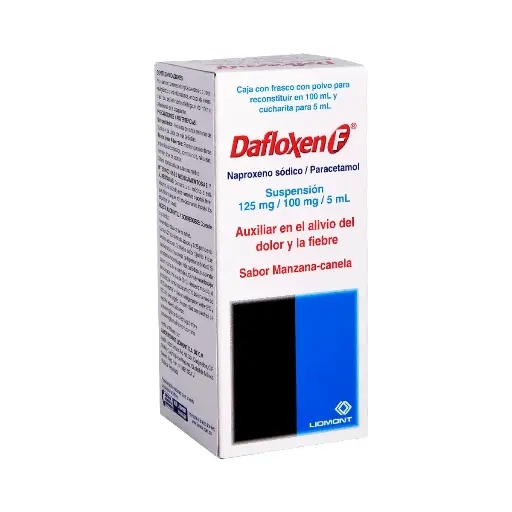 [PARACETAMOL,NAPROXENO] DAFLOXEN F 125/100 MG SUSPENSION 100ML