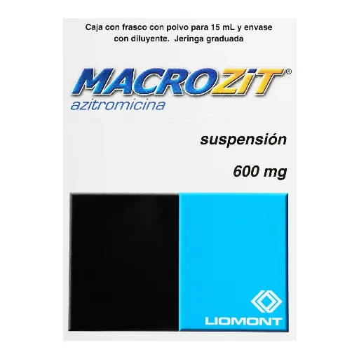 [AZITROMICINA] MACROZIT 600MG SUSPENSION 15ML