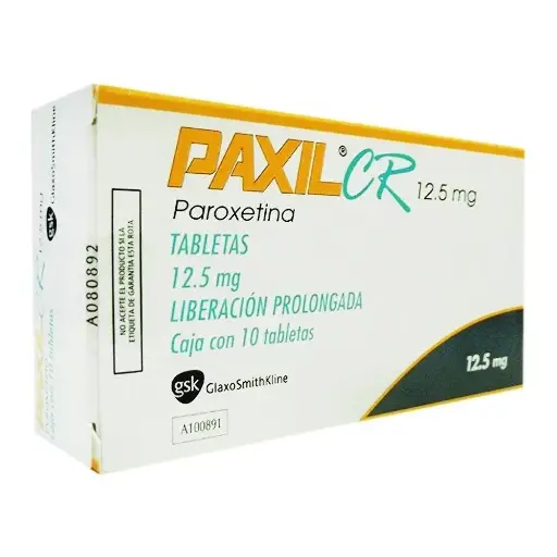 [PAROXETINA] PAXIL CR 12.5MG TABLETAS CON 10