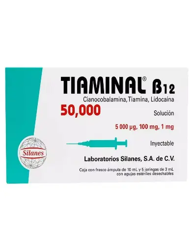 [COMPLEJO B] TIAMINAL B-12 50000 INYECTABLE AMPULA 10ML