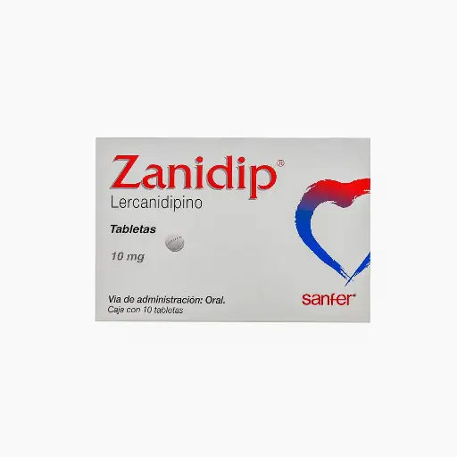 [LERCANIDIPINO] ZANIDIP 10MG TABLETAS CON 10
