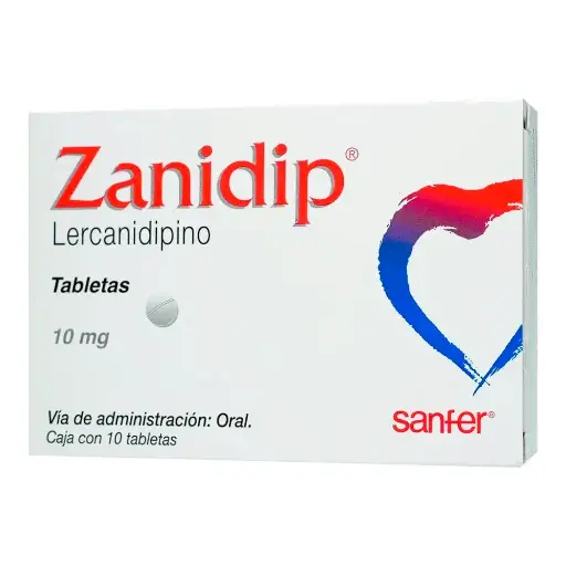 [LERCANIDIPINO] ZANIDIP 10MG TABLETAS CON 10