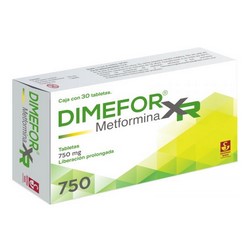 [METFORMINA] DIMEFOR XR 750MG TABLETAS LP C/30