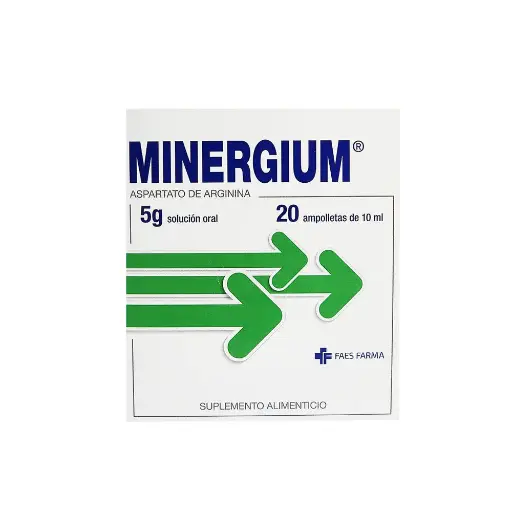 [ASPARTATO DE ARGININA] MINERGIUM 5G/10ML AMPULA ORAL CON 20