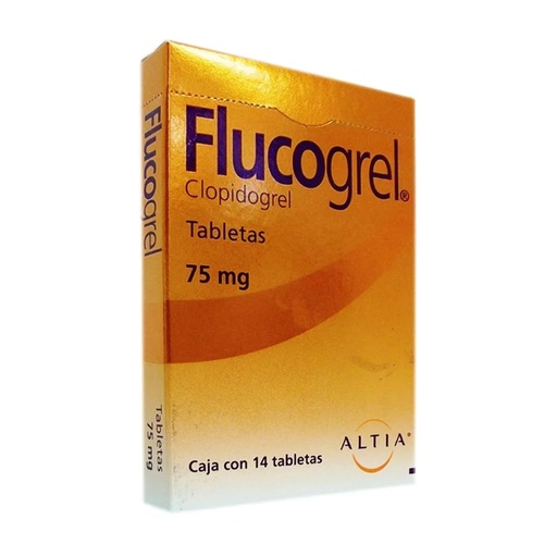 [CLOPIDOGREL] FLUCOGREL 75MG TABLETAS CON 28