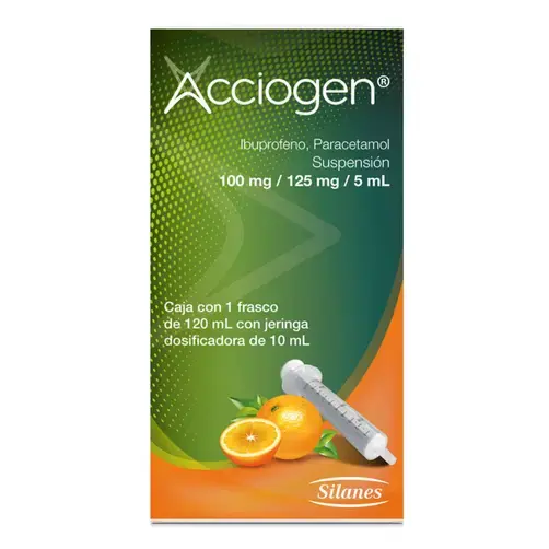 [PARACETAMOL,IBUPROFENO] ACCIOGEN 100/125MG SUSPENSION 120ML