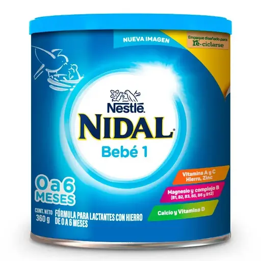 [FORMULAS PARA BEBES] LECHE NIDAL 1 POLVO 360G