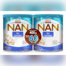 [FORMULAS PARA BEBES] DUO PACK LECHE NAN SIN LACTOSA 400G
