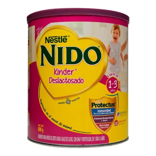 [FORMULAS PARA BEBES] LECHE NIDO KINDER DESLACTOSADA 800G