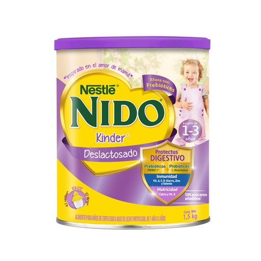 [FORMULAS PARA BEBES] LECHE NIDO KINDER DESLACTOSADA 1.5KG