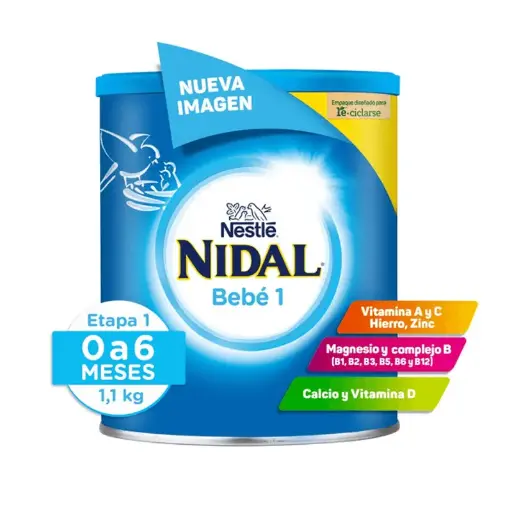 [FORMULAS PARA BEBES] LECHE NIDAL 1 POLVO 1.1KG