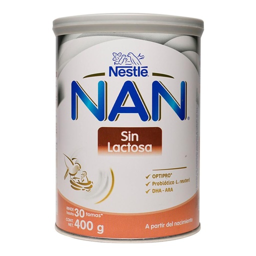 [FORMULAS PARA BEBES] LECHE NAN SIN LACTOSA 400G