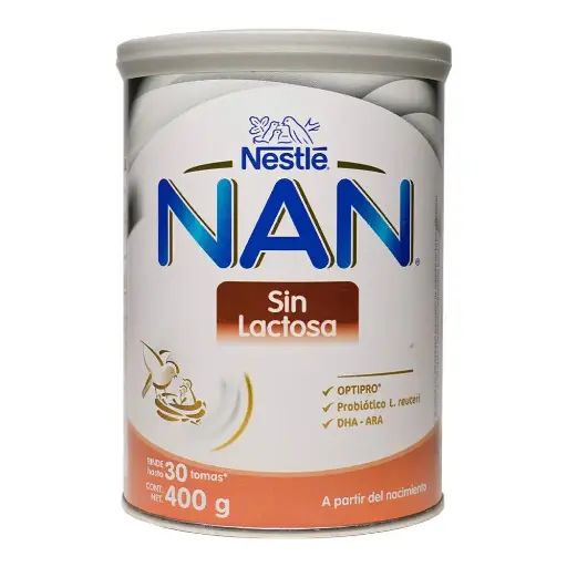 [FORMULAS PARA BEBES] LECHE NAN SIN LACTOSA 400G