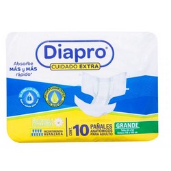 [CUIDADO PERSONAL,HIGIENE] PANAL DIAPRO CONF MANZ GDE C/10