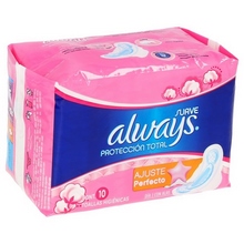 [CUIDADO PERSONAL,HIGIENE] ALWAYS TOALLAS DIA C/ALAS C/10