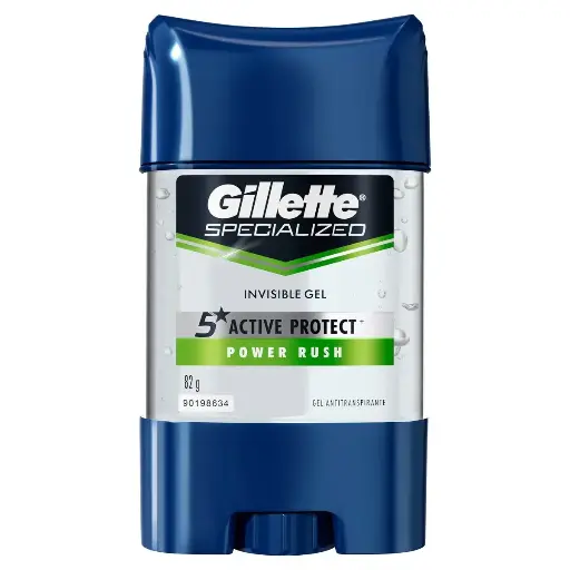 [CUIDADO PERSONAL,HIGIENE] DESODORANTE GILLETTE GEL POWER RUSH 82G