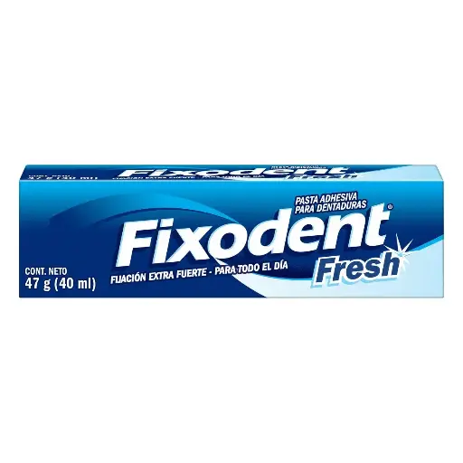 [CUIDADO PERSONAL,HIGIENE] ADHESIVO DENTAL FIXODENT FRESH 40 ML