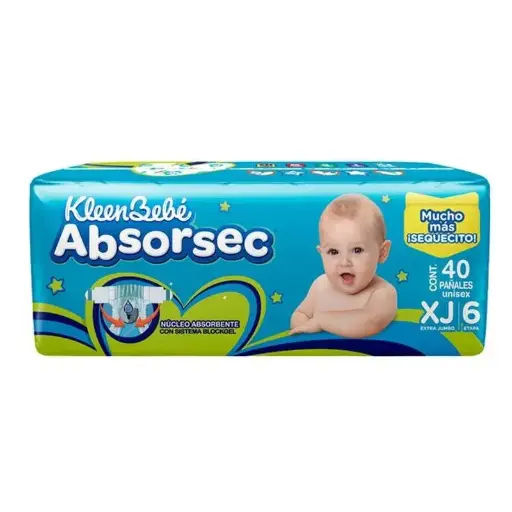 [CUIDADO PERSONAL,HIGIENE] PAÑAL KLEENBEBE ABSORSEC ULTRA XJ CON 40