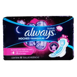 [CUIDADO PERSONAL,HIGIENE] ALWAYS TOALLAS NOC SVE C/ALAS C/10