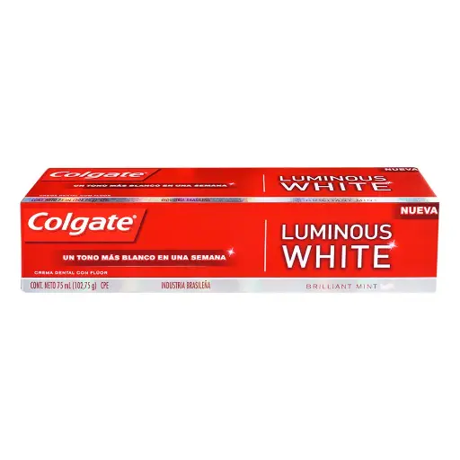 [CUIDADO PERSONAL,HIGIENE] PASTA DENTAL COLGATE LUMINOUS WHITE 75ML
